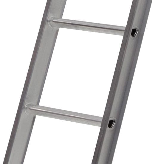 Single Ladder Aluminium D shaped rungs