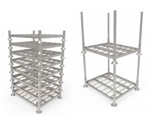 Stackable Post Pallet side by side