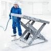 Stainless Scissor Lift Tables Hygiene Wash Down crop