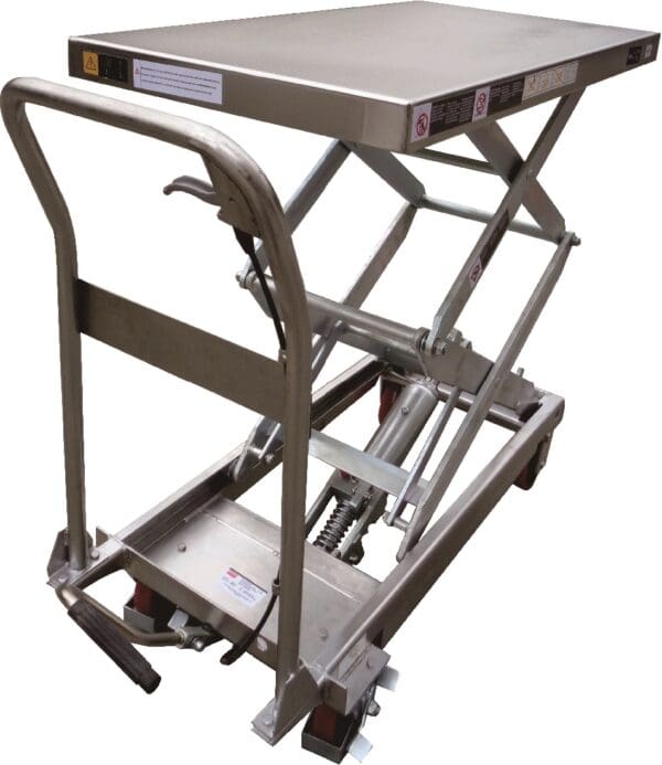 Stainless Scissor Lift Trolley 350kg