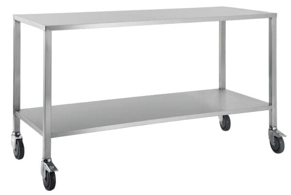 Stainless Steel Medical Trolleys Workbench SSTNR80 Trolley SS Flat Top No Drawer