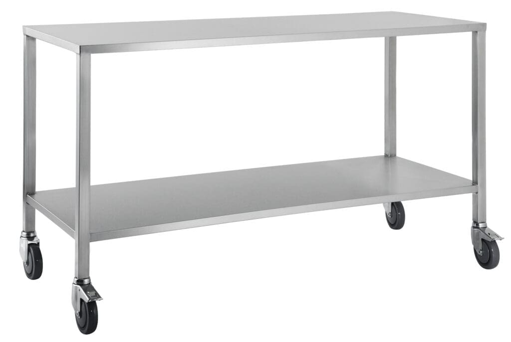Stainless Steel Medical Trolleys Workbench SSTNR80 Trolley SS Flat Top No Drawer