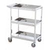 Stainless Steel Platform Trolleys Three Tiered