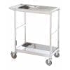 Stainless Steel Platform Trolleys Two Tiered