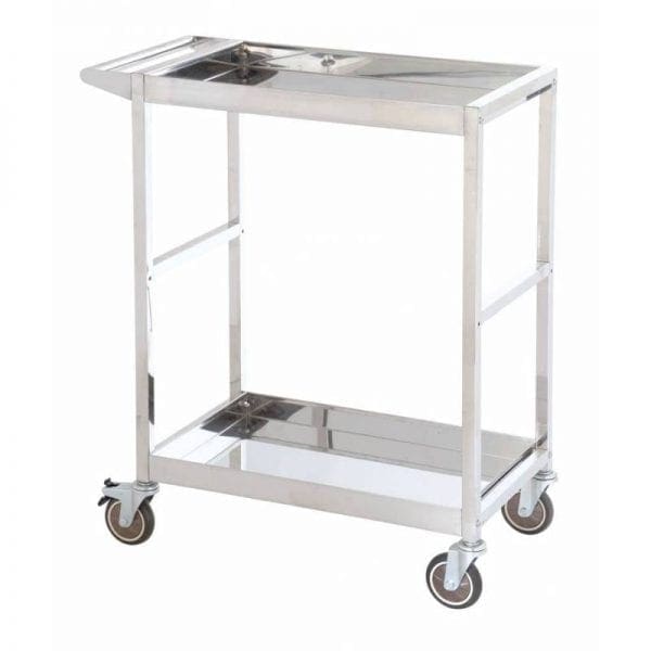 Stainless Steel Platform Trolleys Two Tiered