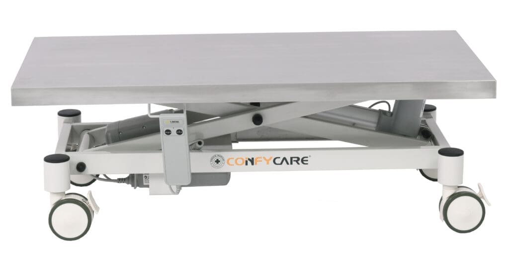 Stainless Steel Scissor Lifting Trolley Medical ETVET Veterinary Table (2)