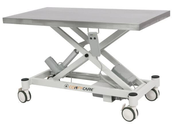 Stainless Steel Scissor Lifting Trolley Medical ETVET Veterinary Table (3)
