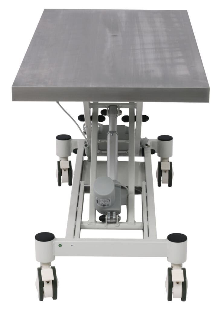 Stainless Steel Scissor Lifting Trolley Medical ETVET Veterinary Table