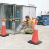 Traffic Safety Cones Retractable Bar RCB2 application