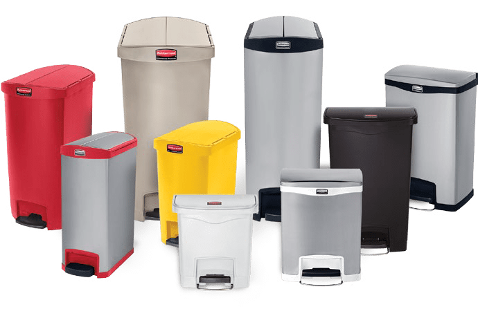 Waste Containers with Foot Pedal Slim Jim
