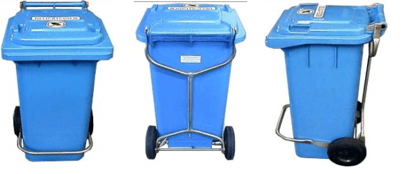 Wheelie Bins with Handsfree Lid Lifters 3