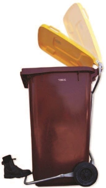 Wheelie Bins with Handsfree Lid Lifters 4