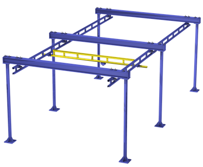 Workstation Bridge Gantry Cranes Gorbel (1)