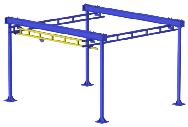 Workstation Bridge Gantry Cranes Gorbel (2)