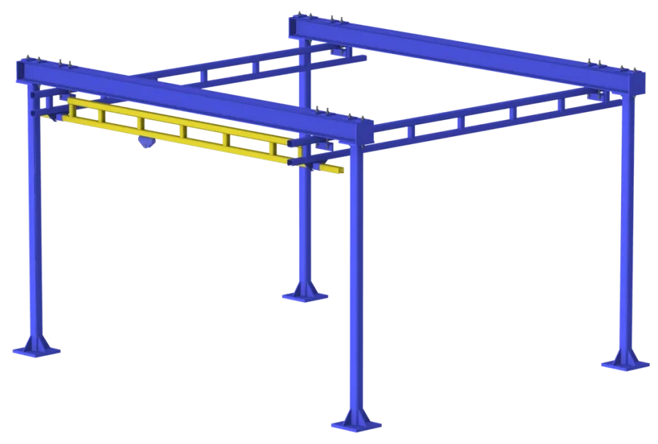 Workstation Bridge Gantry Cranes Gorbel (2)