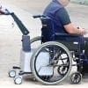 Powered wheelchair mover in action