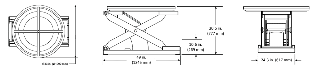 Pneumatic Scissor Lift Specifications