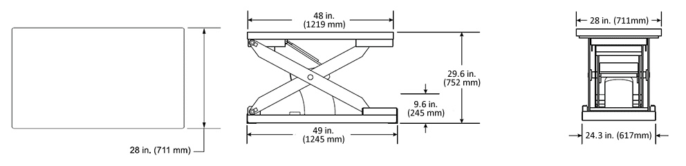 Pneumatic Scissor Lift Specifications